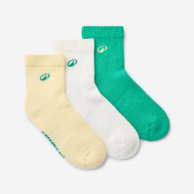 Calze corte adulto ELEMENTALS bordeaux-rosa-bianco x3