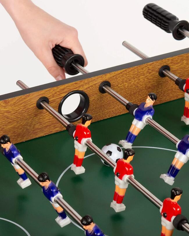 futbolín de madera