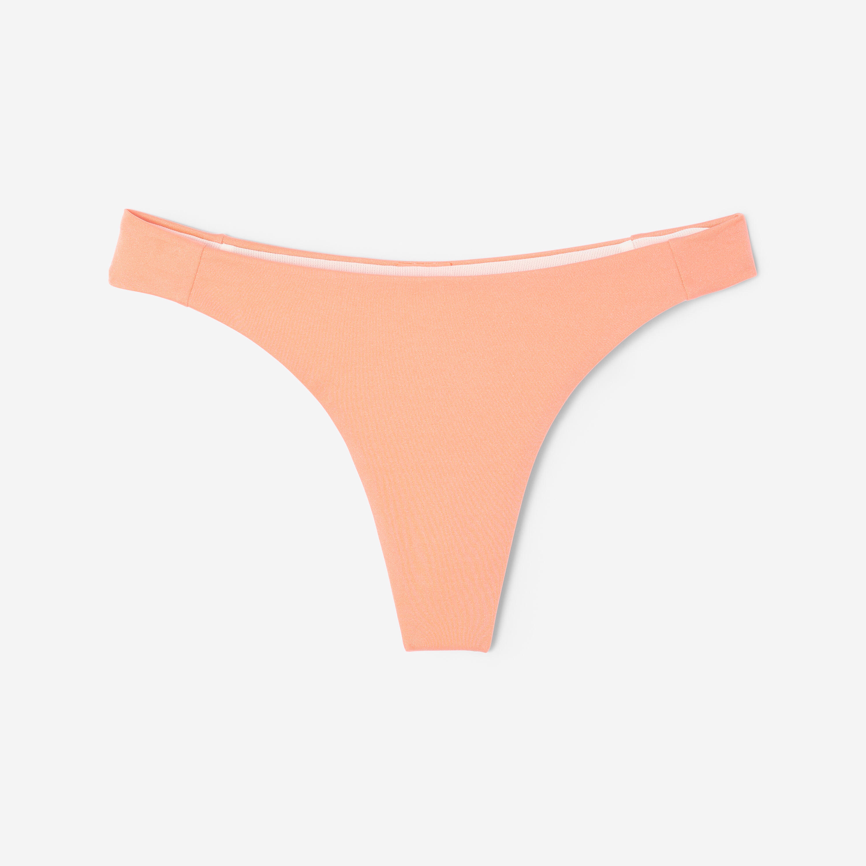 Bas de maillot de bain string femme, Naïs corail 5/5