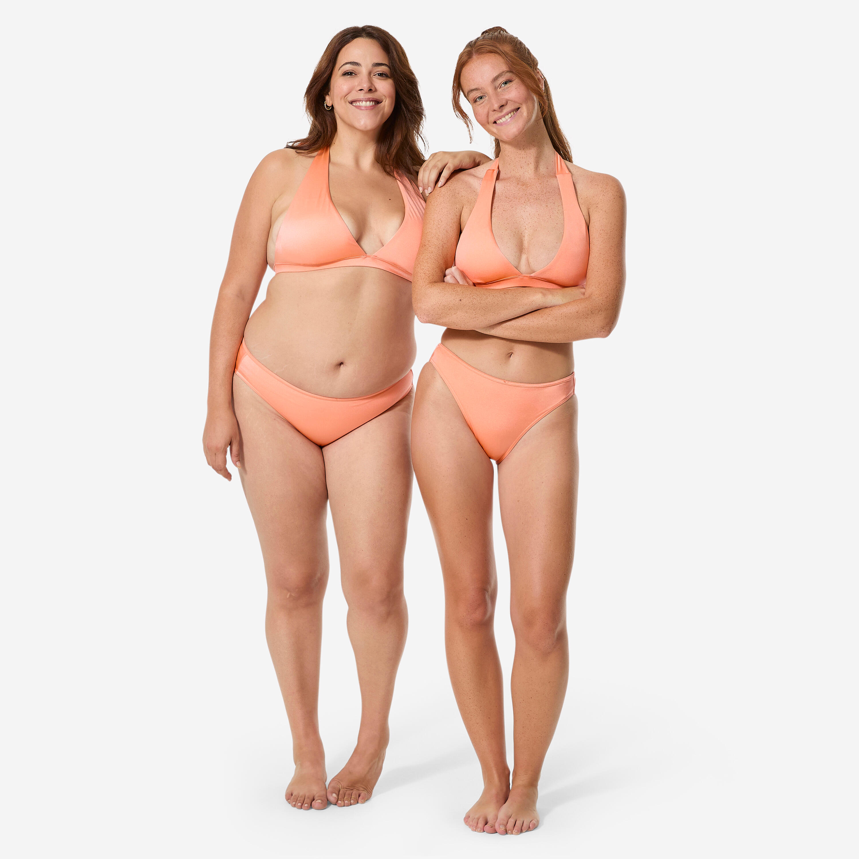 Haut de maillot de bain foulard surf femme, Cora corail 2/6