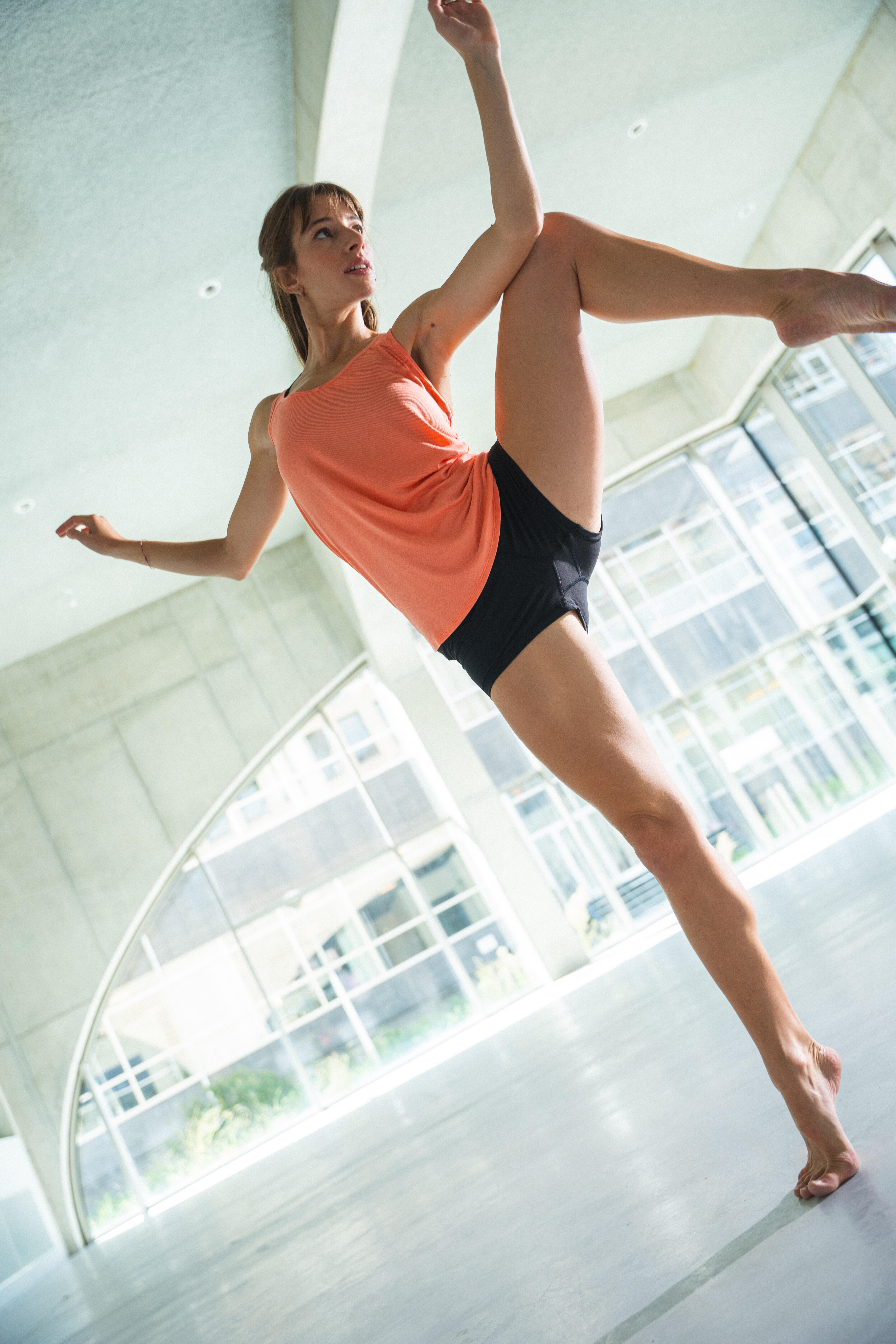 Women’s Modern Dance High-Waisted Shorts - DOMYOS