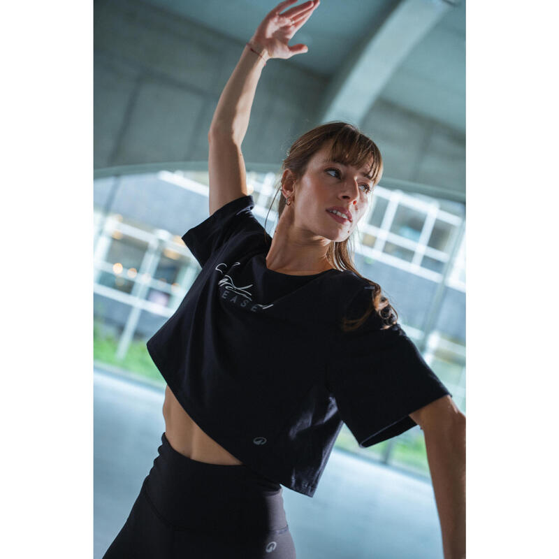 Tricou dans modern jazz Negru Fete