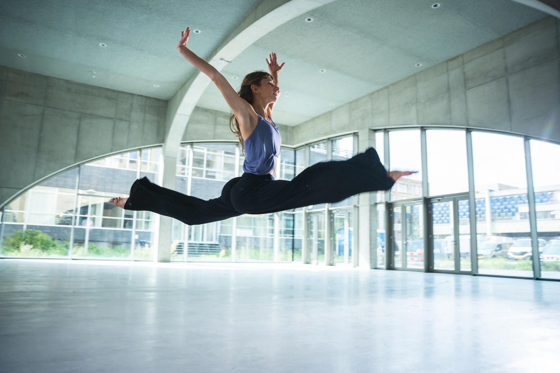 Women smiling at a dance classe