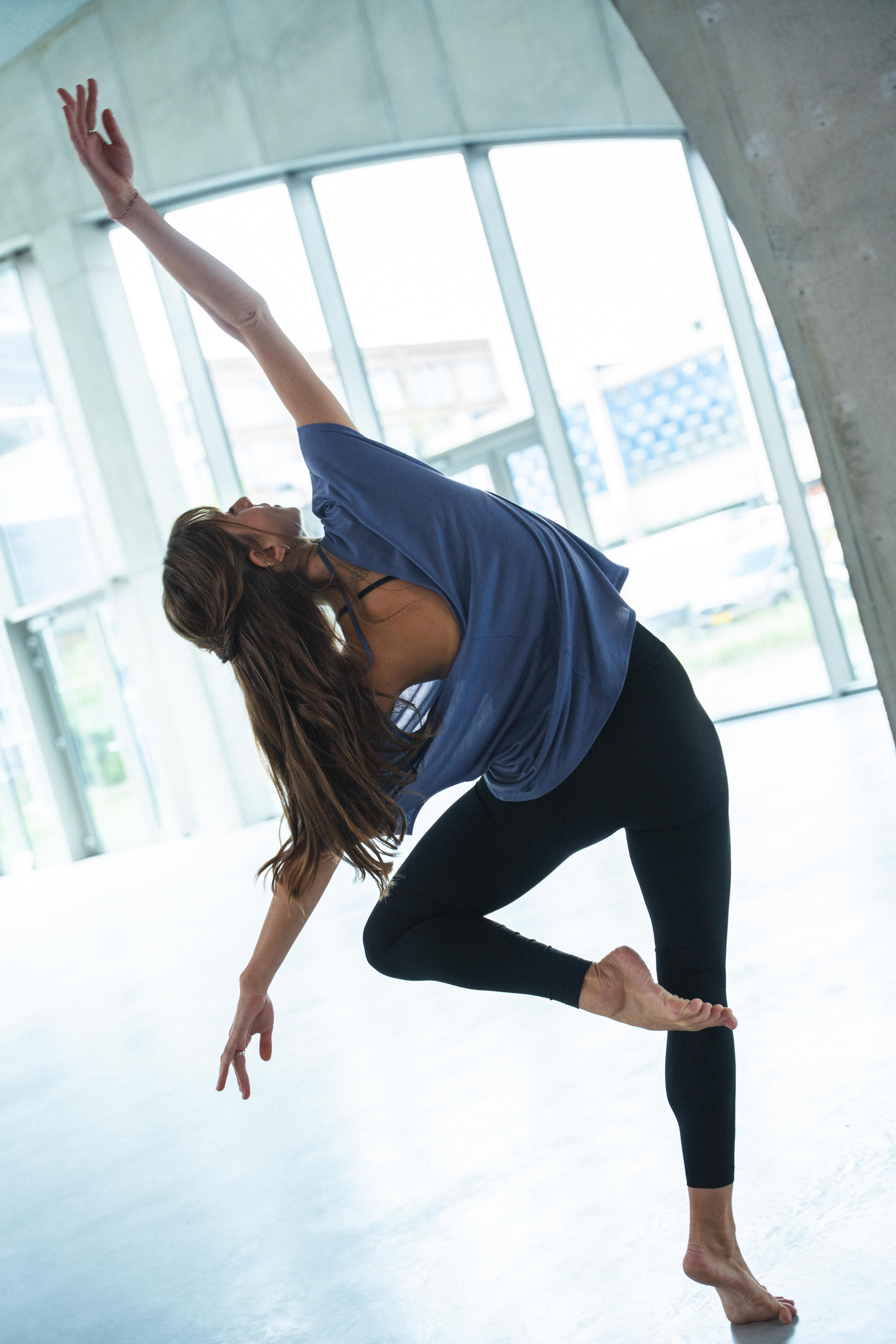 Legging de danse à taille haute et ceinture plate femme 7/10