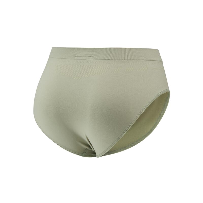 Set de 3 slipi fără cusături Negru/Cuarț/Gri/Verde Damă