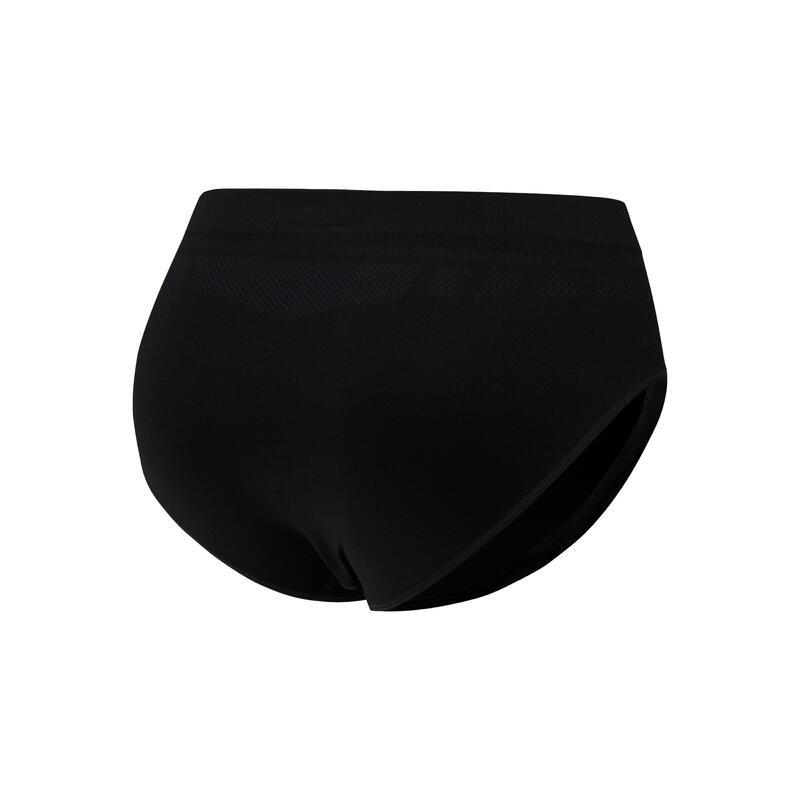 Set de 3 slipi fără cusături Negru/Cuarț/Gri/Verde Damă