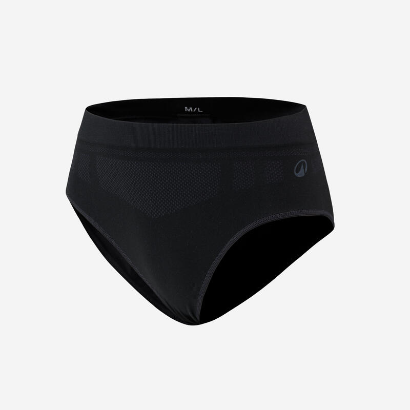 Set de 3 slipi fără cusături Negru/Cuarț/Gri/Verde Damă