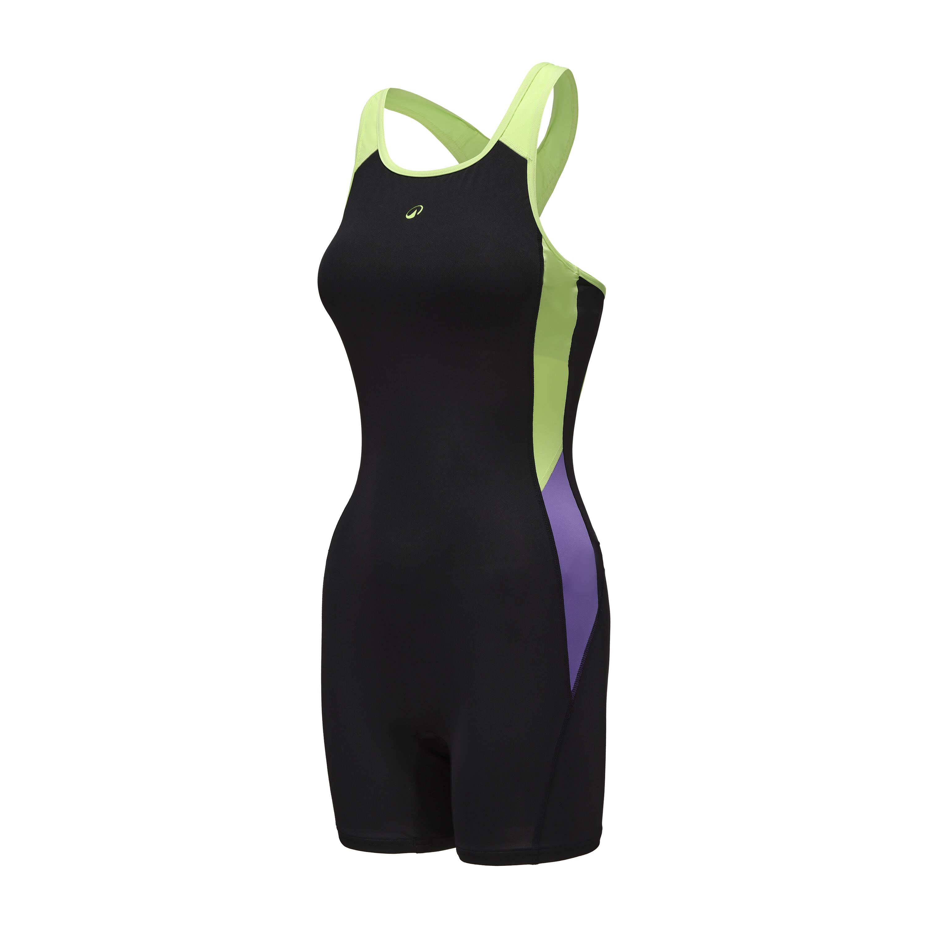 Women’s shorty swimsuit PA SHORTY KUMI 500 BLACK MAUVE