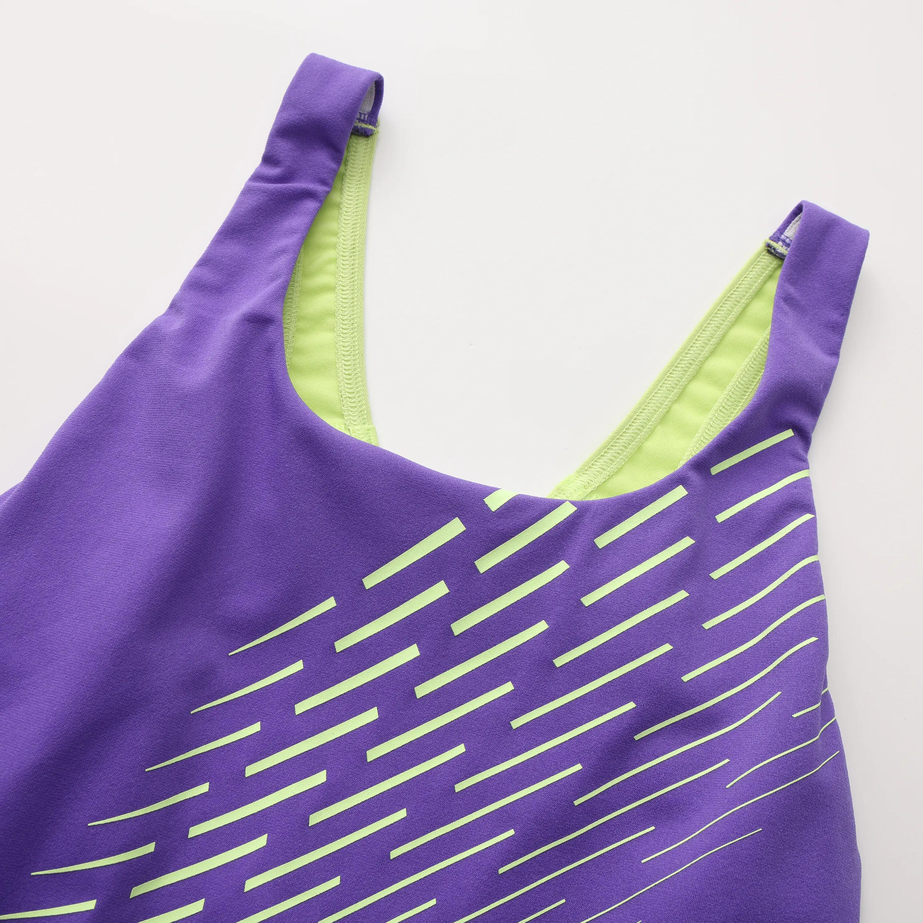 Vestido de baño enterizo de natación para Mujer - Morado 10/16