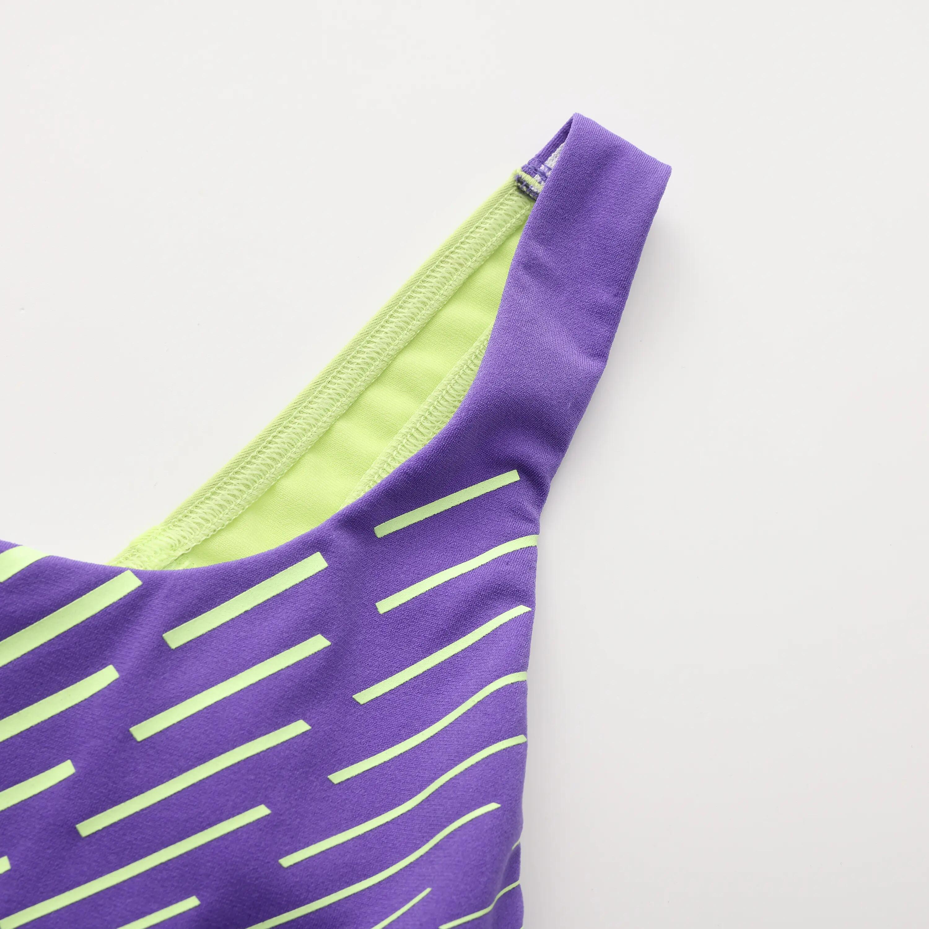 Vestido de baño enterizo de natación para Mujer - Morado 11/16