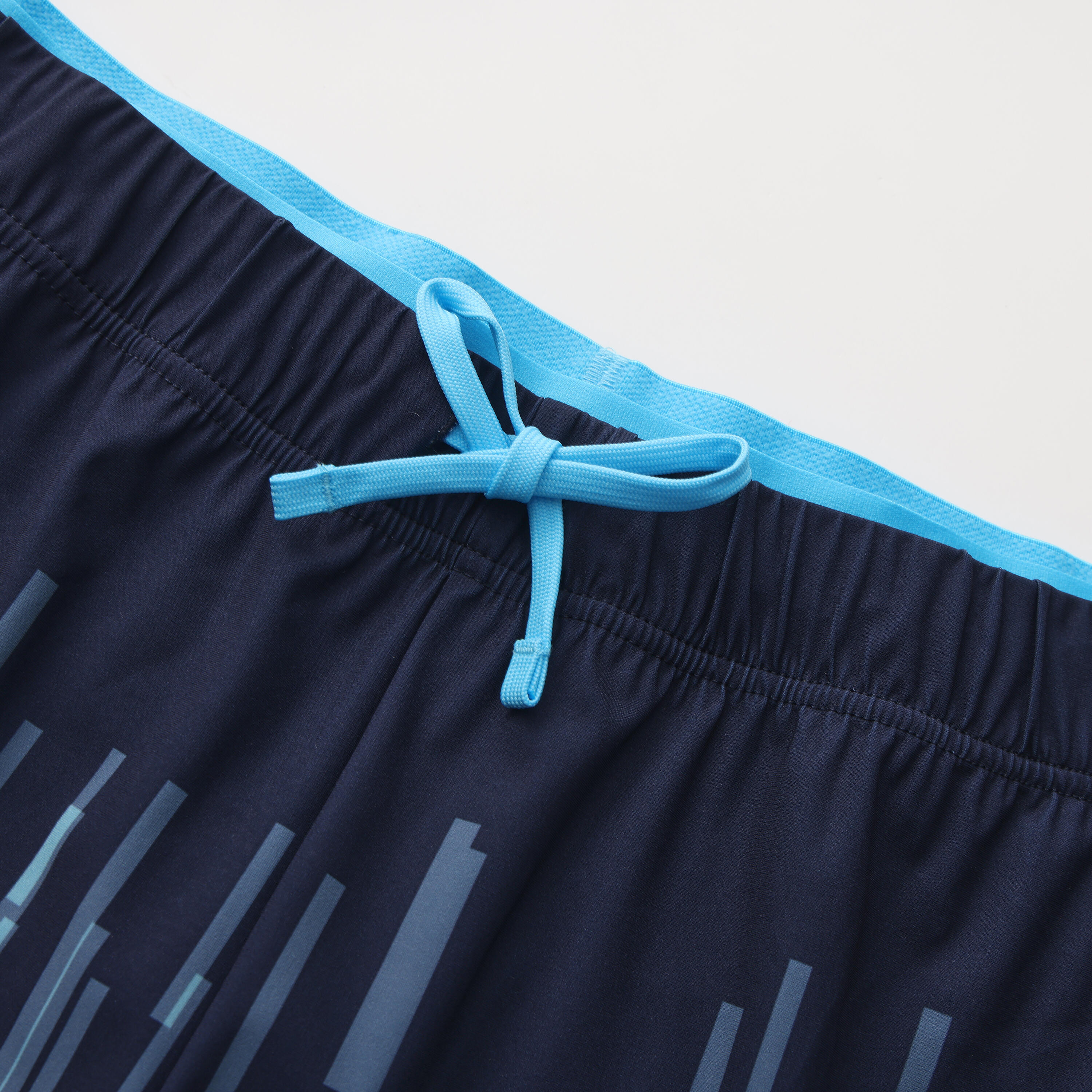 MEN'S SWIMMING SHORT SWIM SHORTS, 100 GEO BLACK