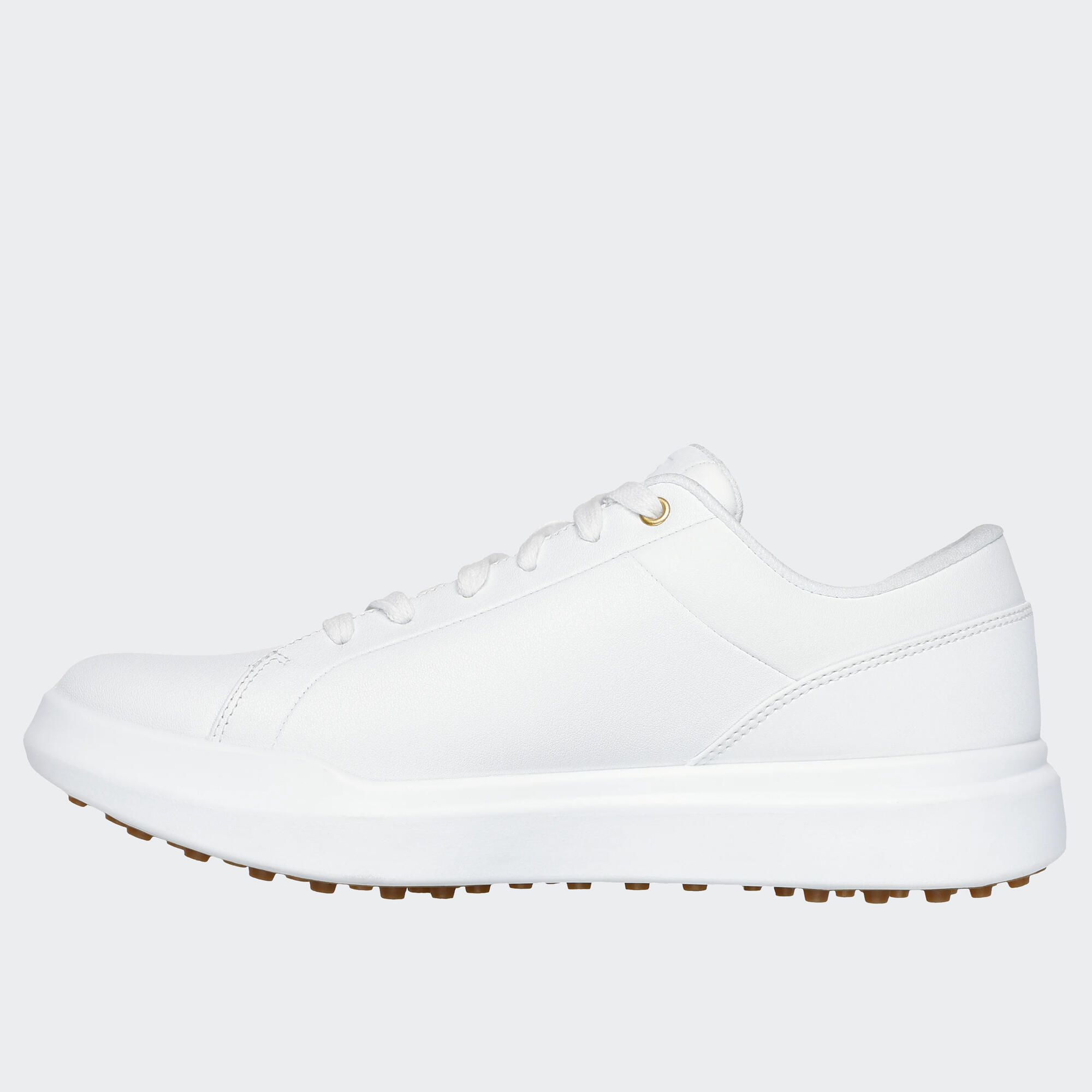 Chaussures de golf cuir imperméables femme, Skechers Go Golf Drive 6 blanc 2/5