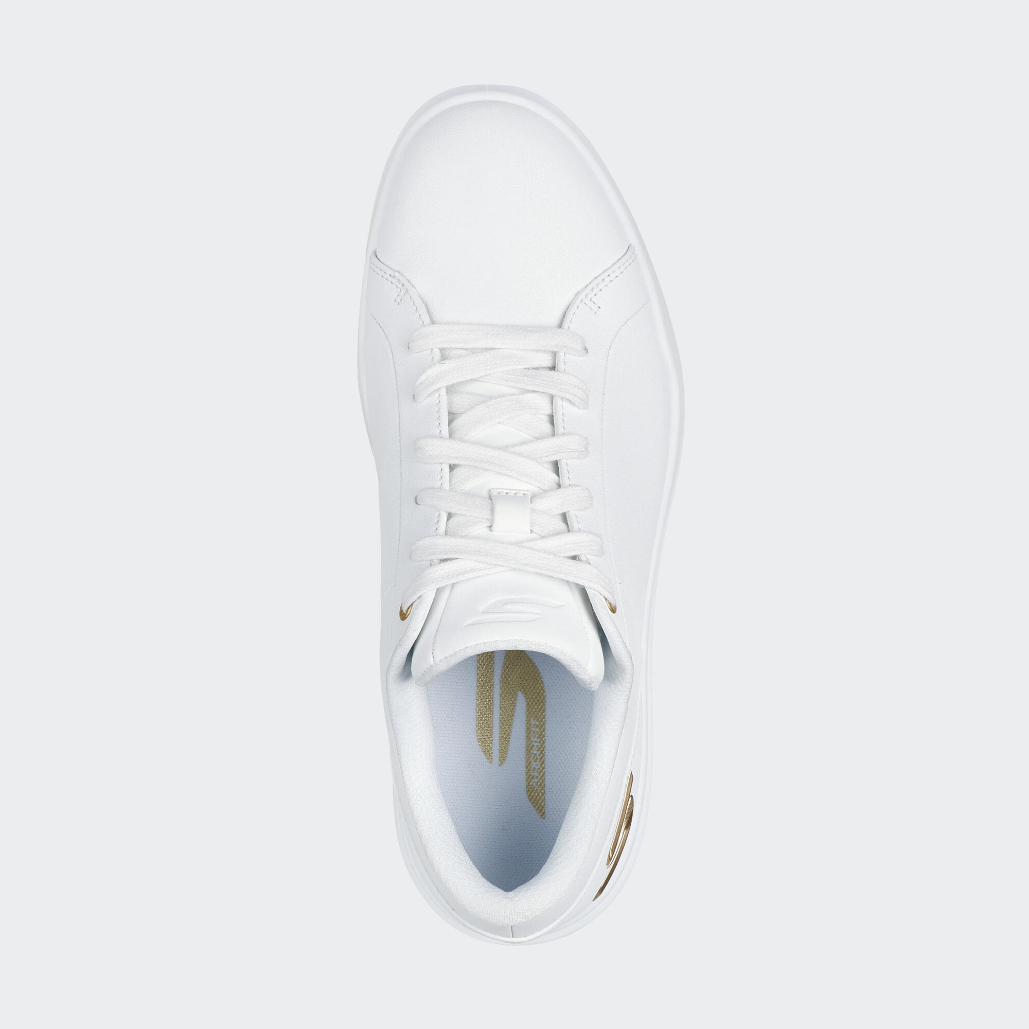Chaussures de golf cuir imperméables femme, Skechers Go Golf Drive 6 blanc 5/5