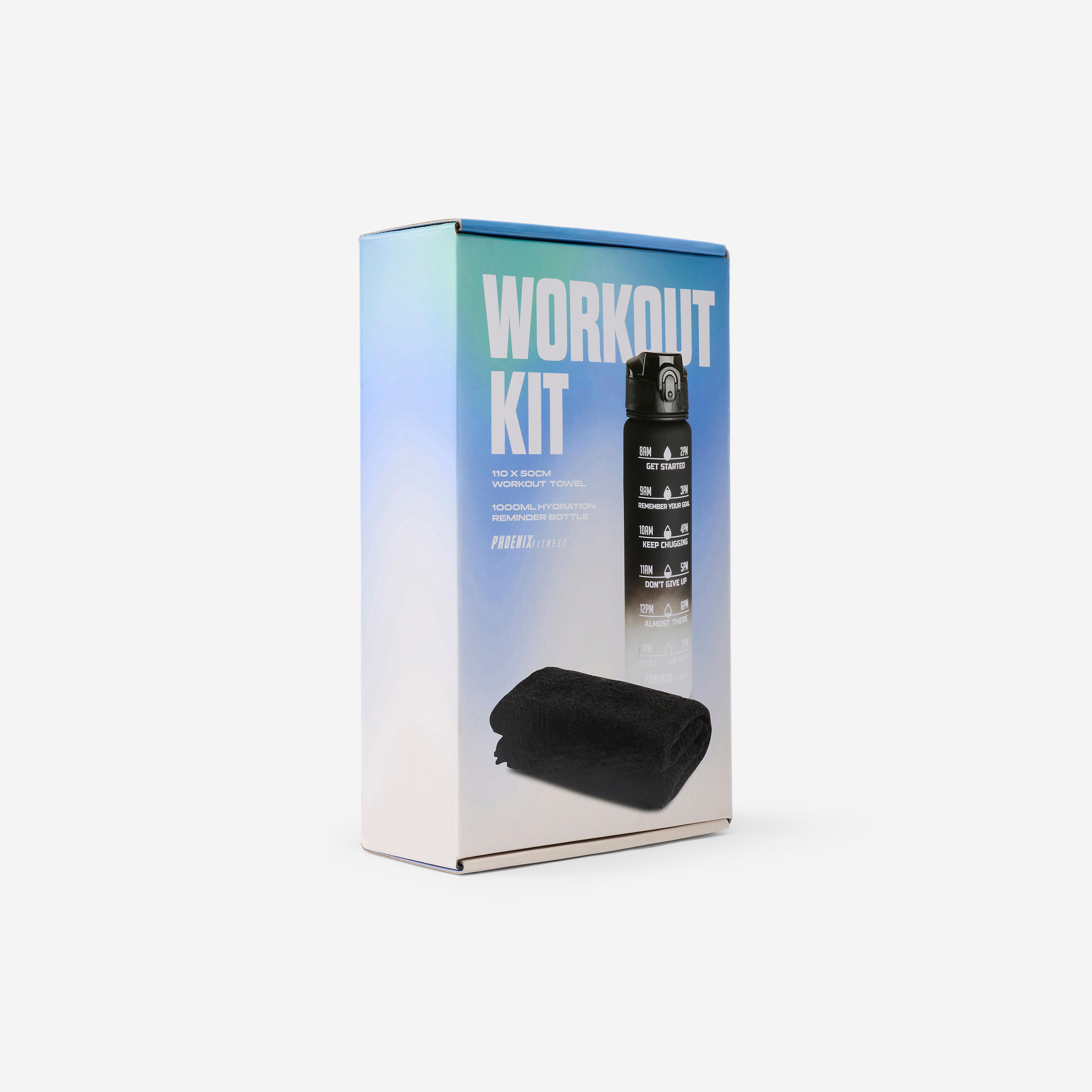 Set Fitness bidon 1L și prosop Phoenix