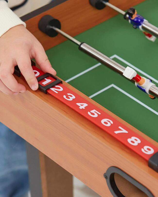 Contador futbolín de madera