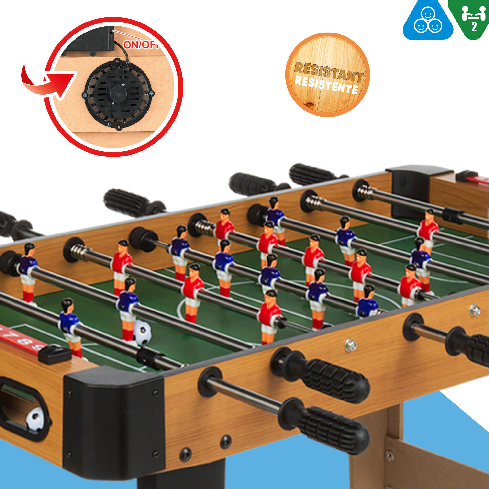 Futbolí de fusta amb potes 91x46x65 cm CB Games - CD 4/4