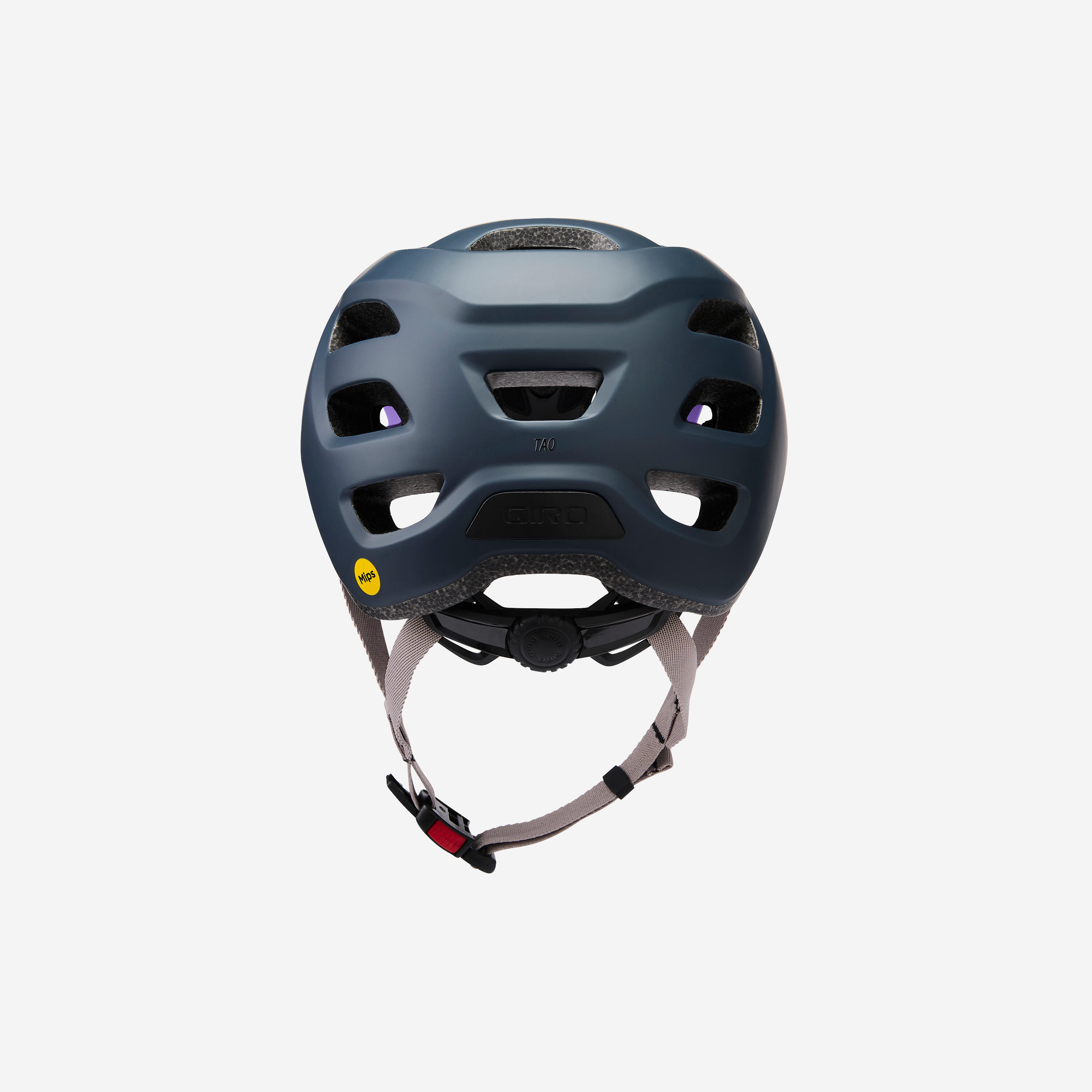 Fahrradhelm Mountainbike Giro Tao Mips dunkelgrau/lila - Decathlon