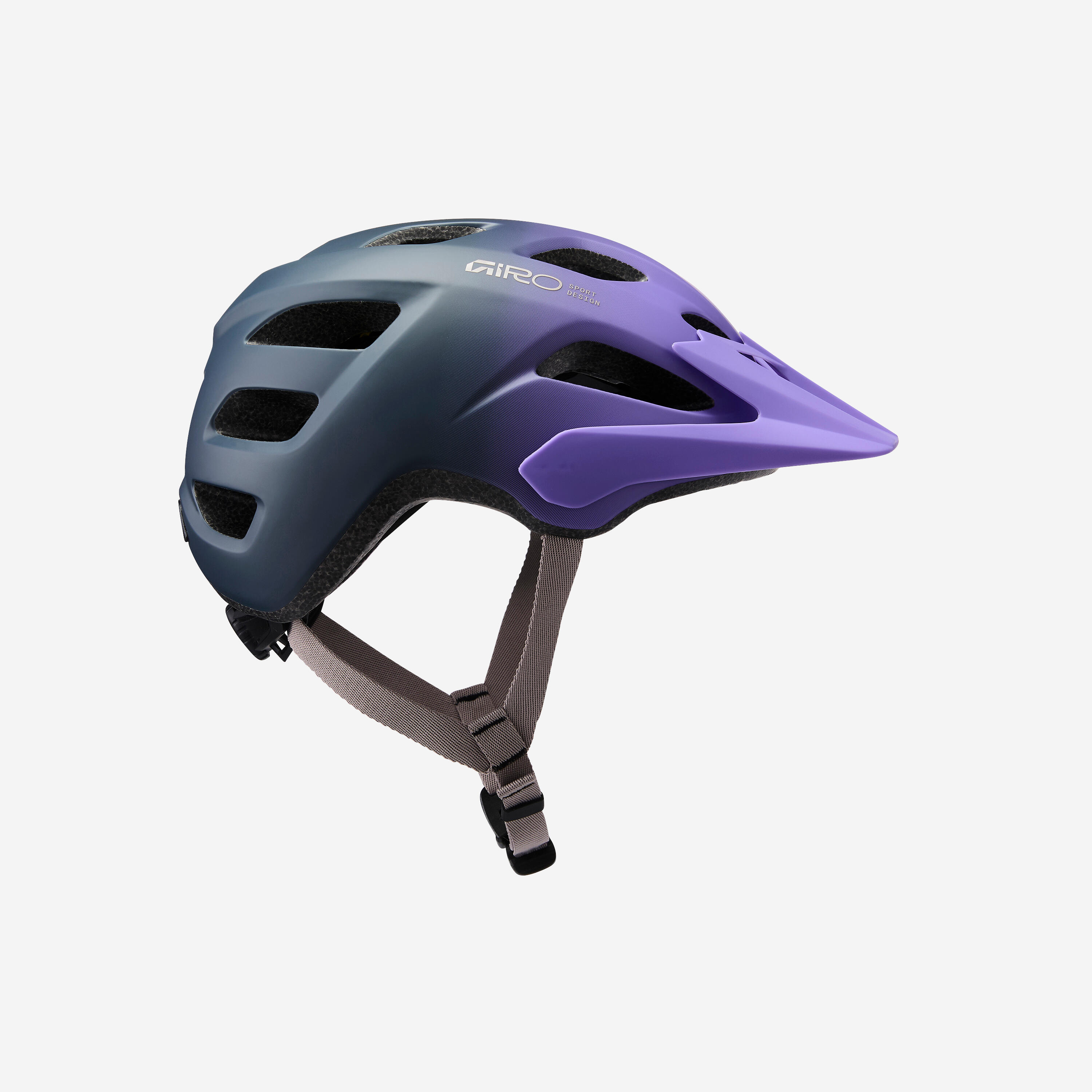 Capacete de bicicleta BTT, Giro Tao MIPS cinzento escuro violeta 6/7