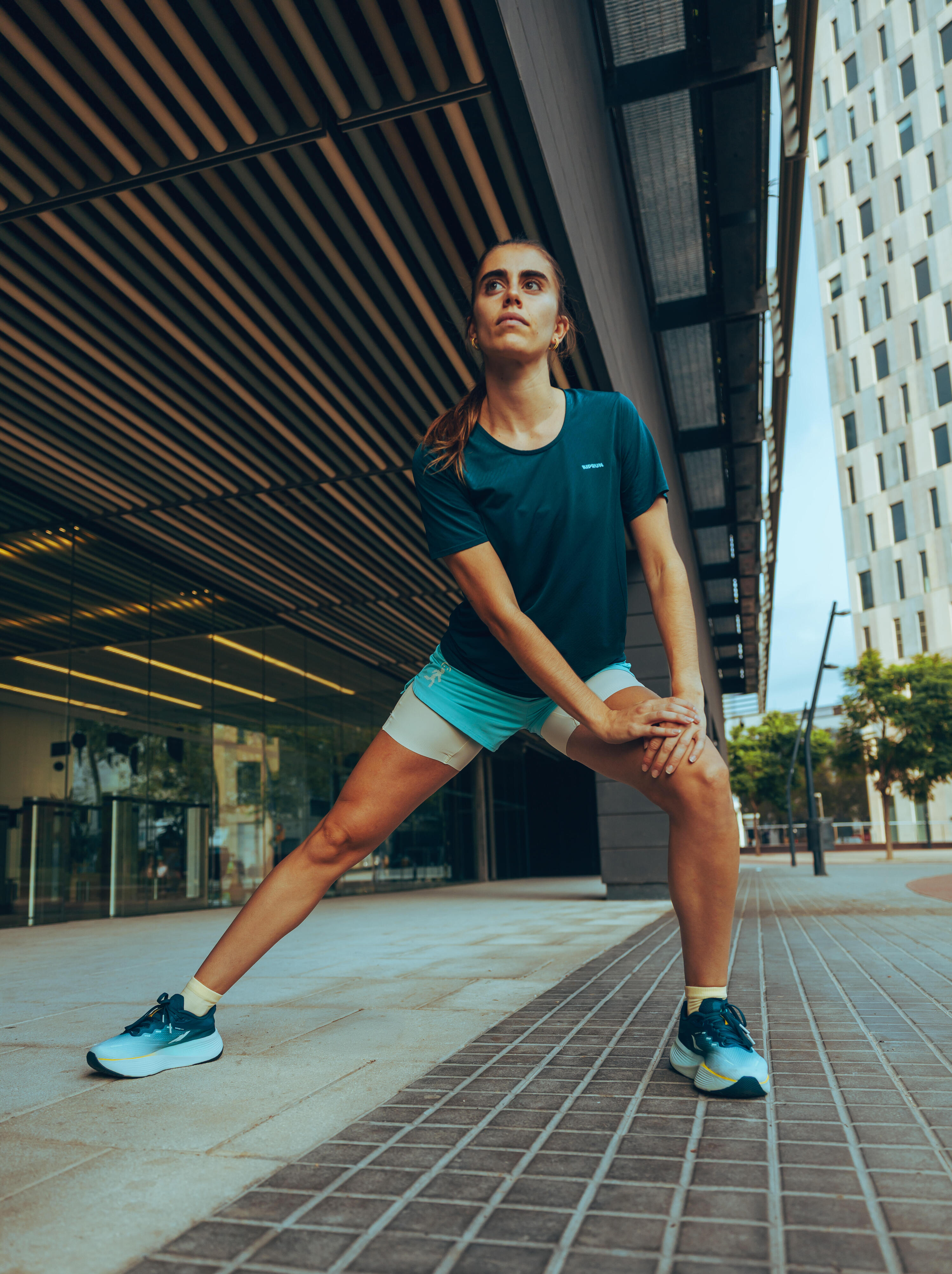 T-shirt de course femme, Run 500 Confort 9/11