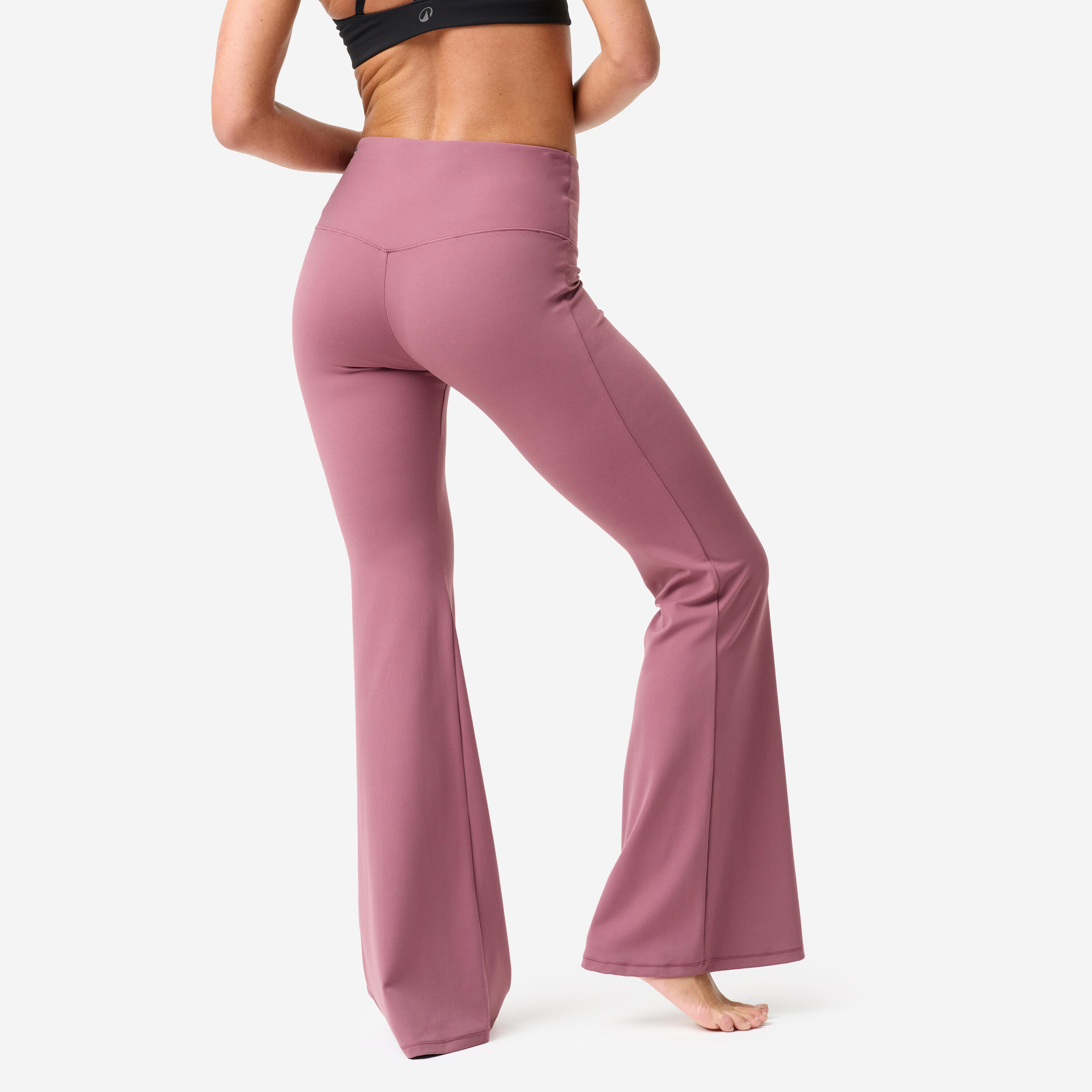 Legging de yoga/pilates flare femme, breathe violet 4/11