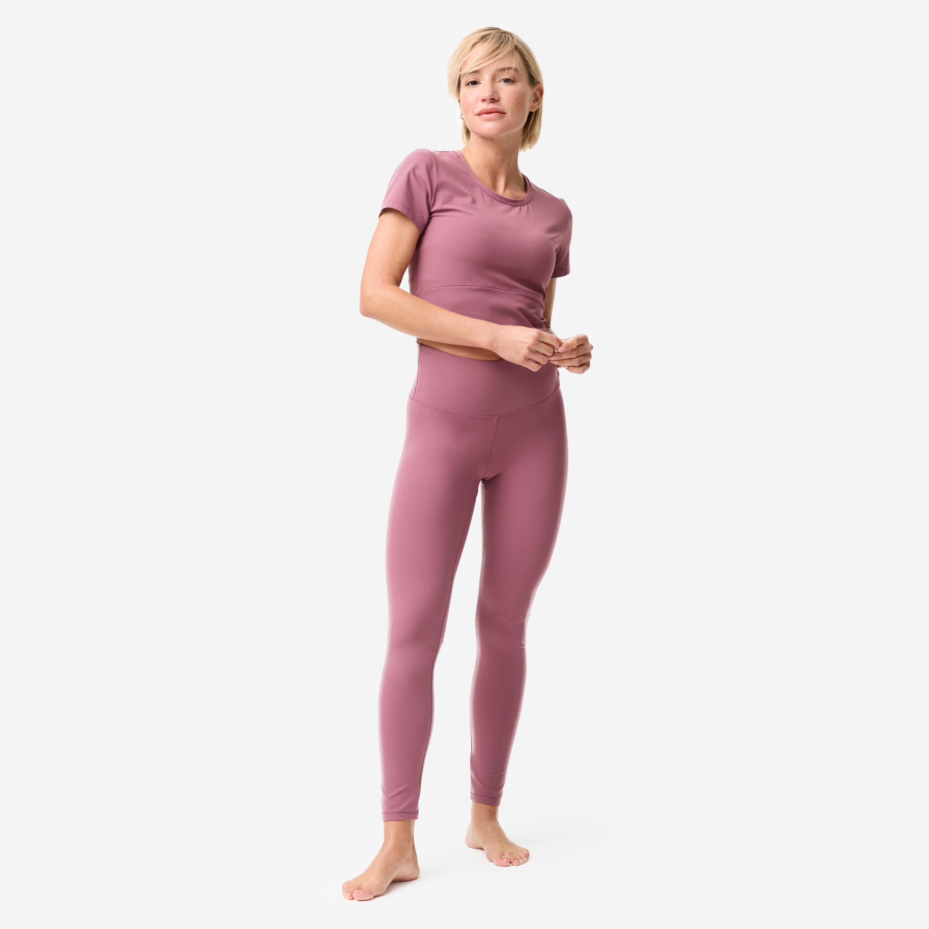 T-shirt de yoga et de pilates extensible et doux, Breathe 2/10