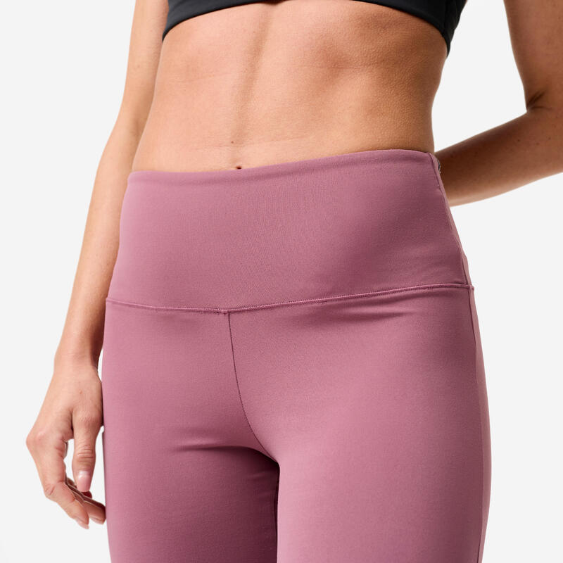 Colanți de yoga/pilates evazați, Mov, Damă