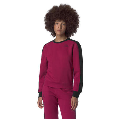 Felpa Kappa Donna Bordeaux Nera