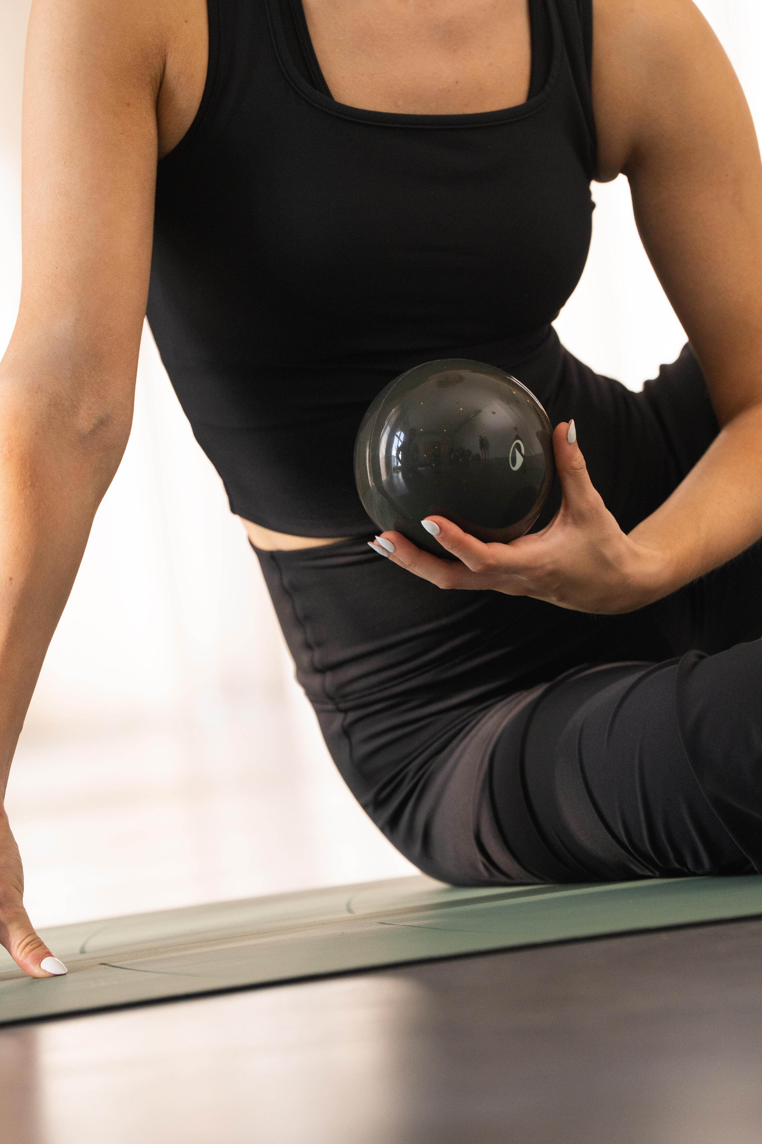 Balle de Pilates lestée 900g, vert 4/6