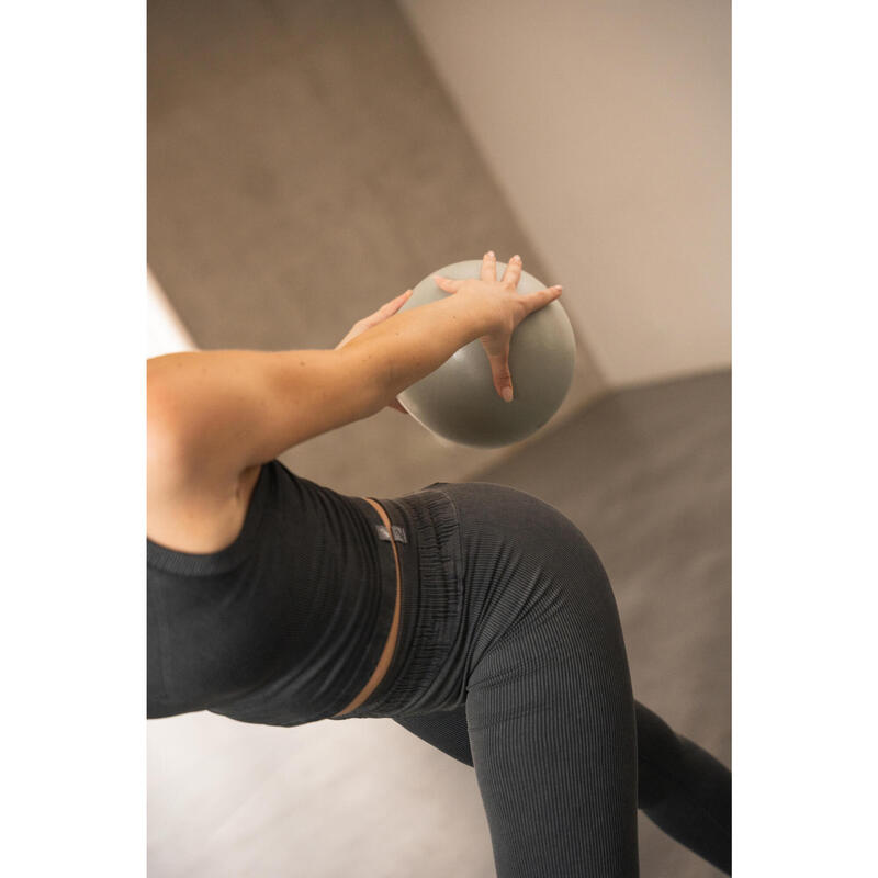 Colanți fără cusături yoga/pilates Gri Damă