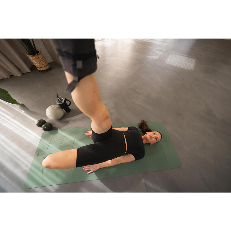 Șort de yoga și pilates, elastic și moale, Breathe negru
