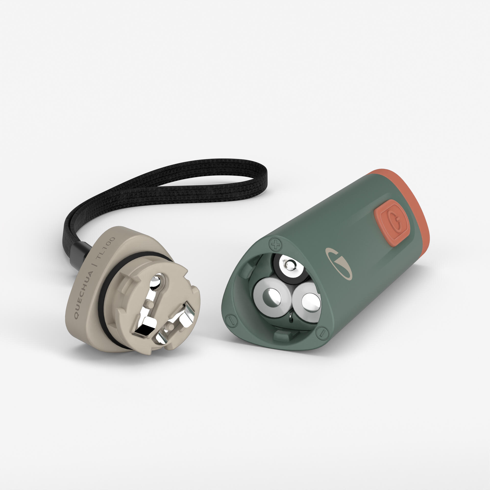 Batteriebetriebene Taschenlampe, 100 Lumen, TL100, Khaki 3/4