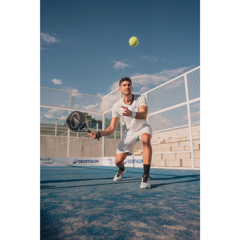 Șort de padel respirant albastru, bărbați