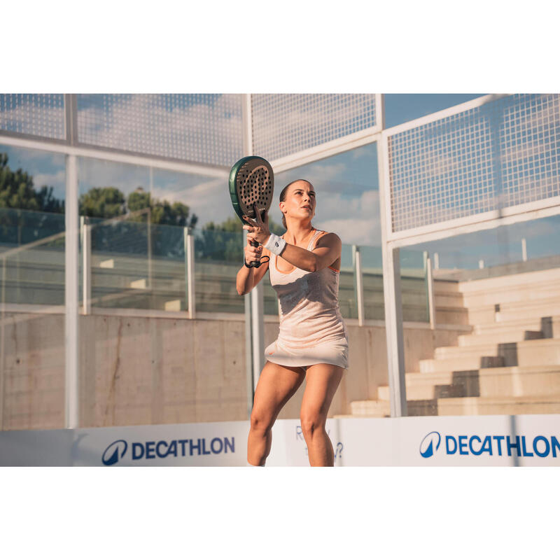 Maiou de padel tehnic și respirant Kuikma PTK Light Bej Damă