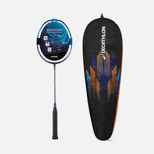 Raqueta de bádminton preencordada adulto BR Sensation 990 Pro azul marino