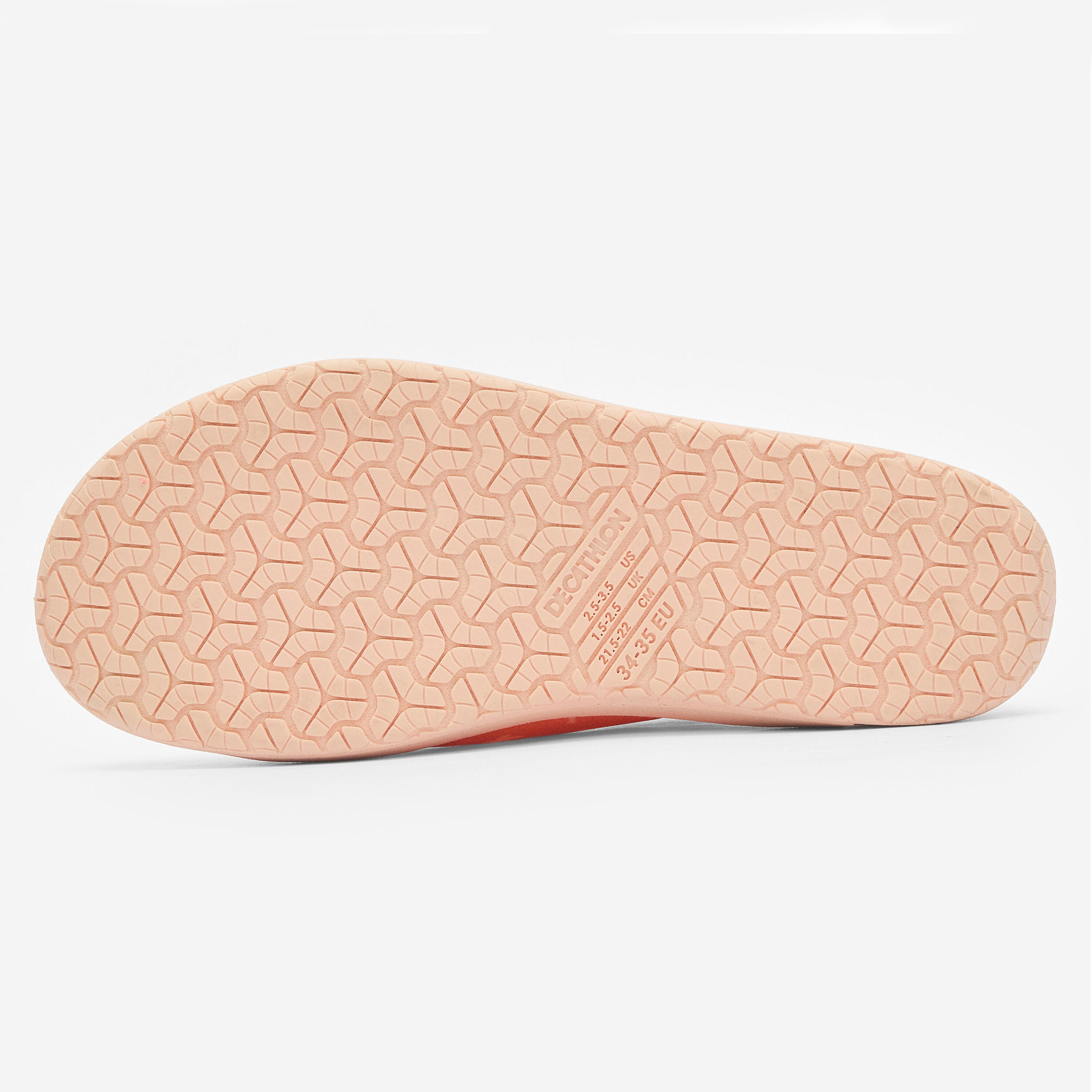 Wasserschuhe mit Klettverschluss Kinder, Aquashoes 120 korallenrot 4/11