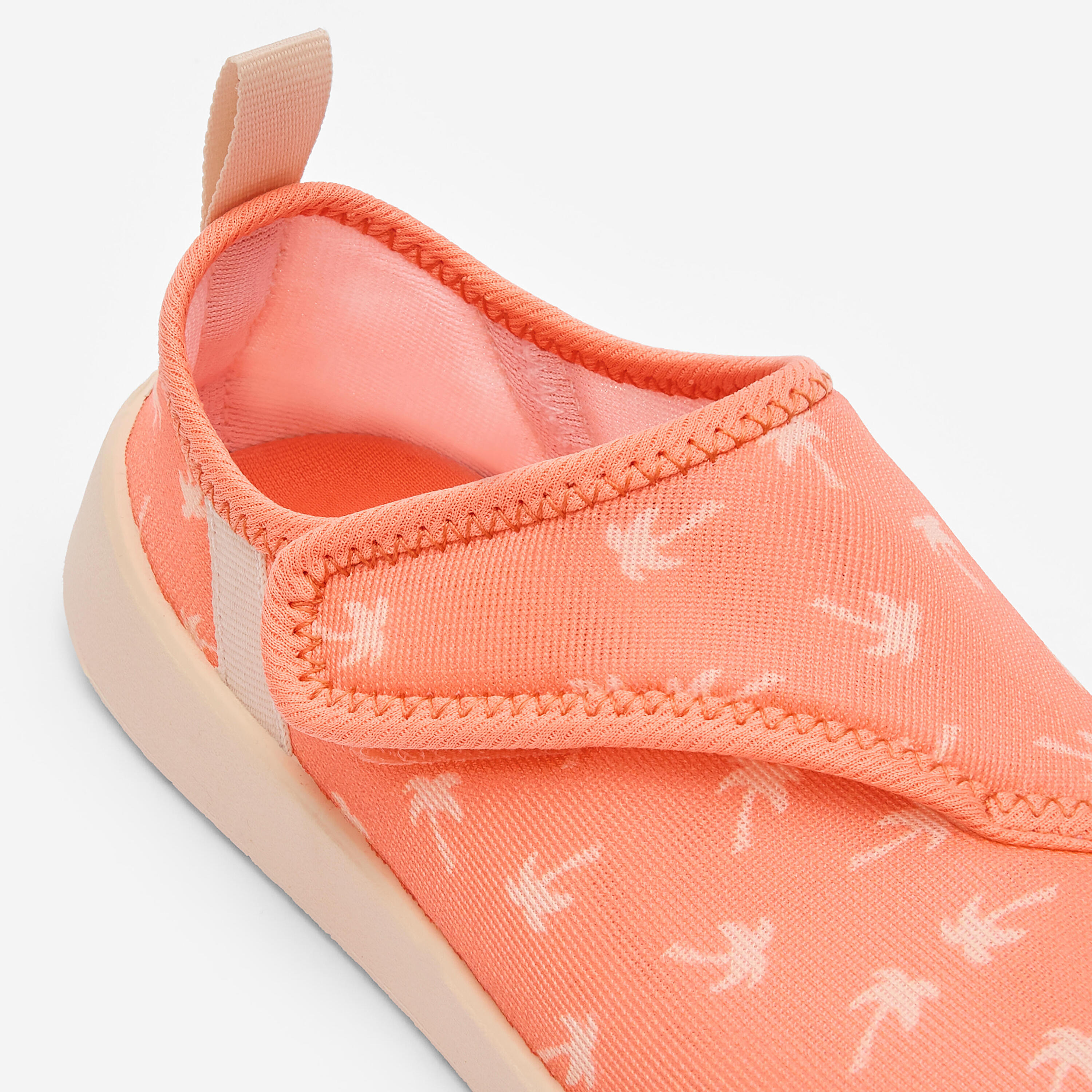 Wasserschuhe mit Klettverschluss Kinder, Aquashoes 120 korallenrot 3/11