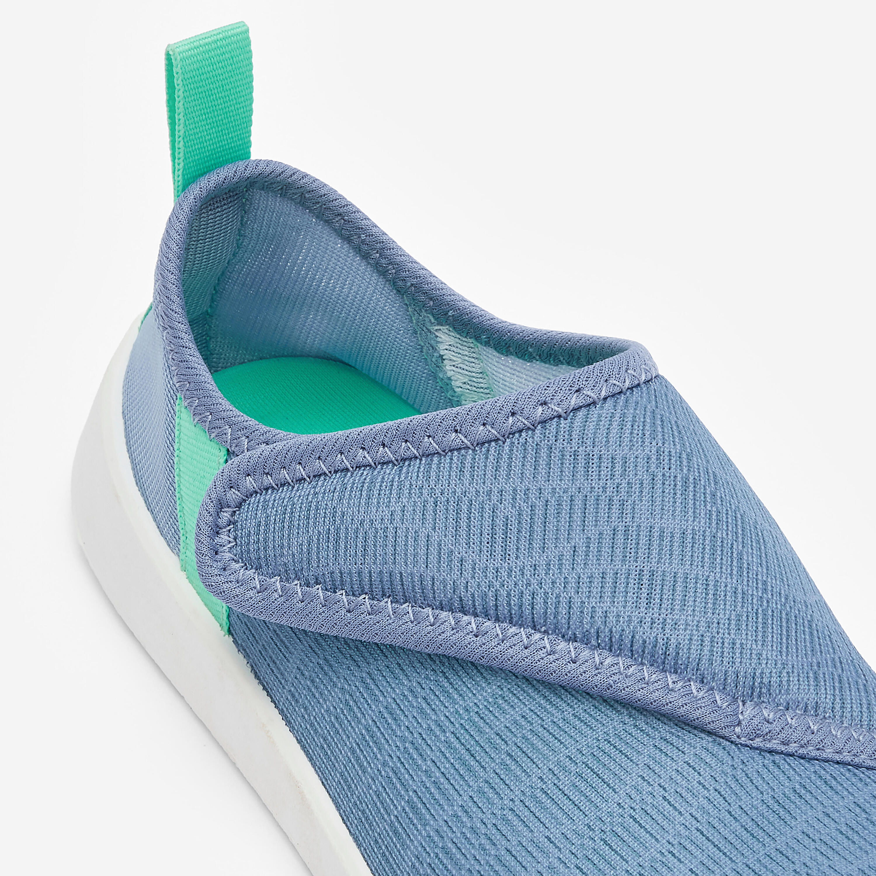 Wasserschuhe mit Klettverschluss Kinder, Aquashoes 120 blau 3/9