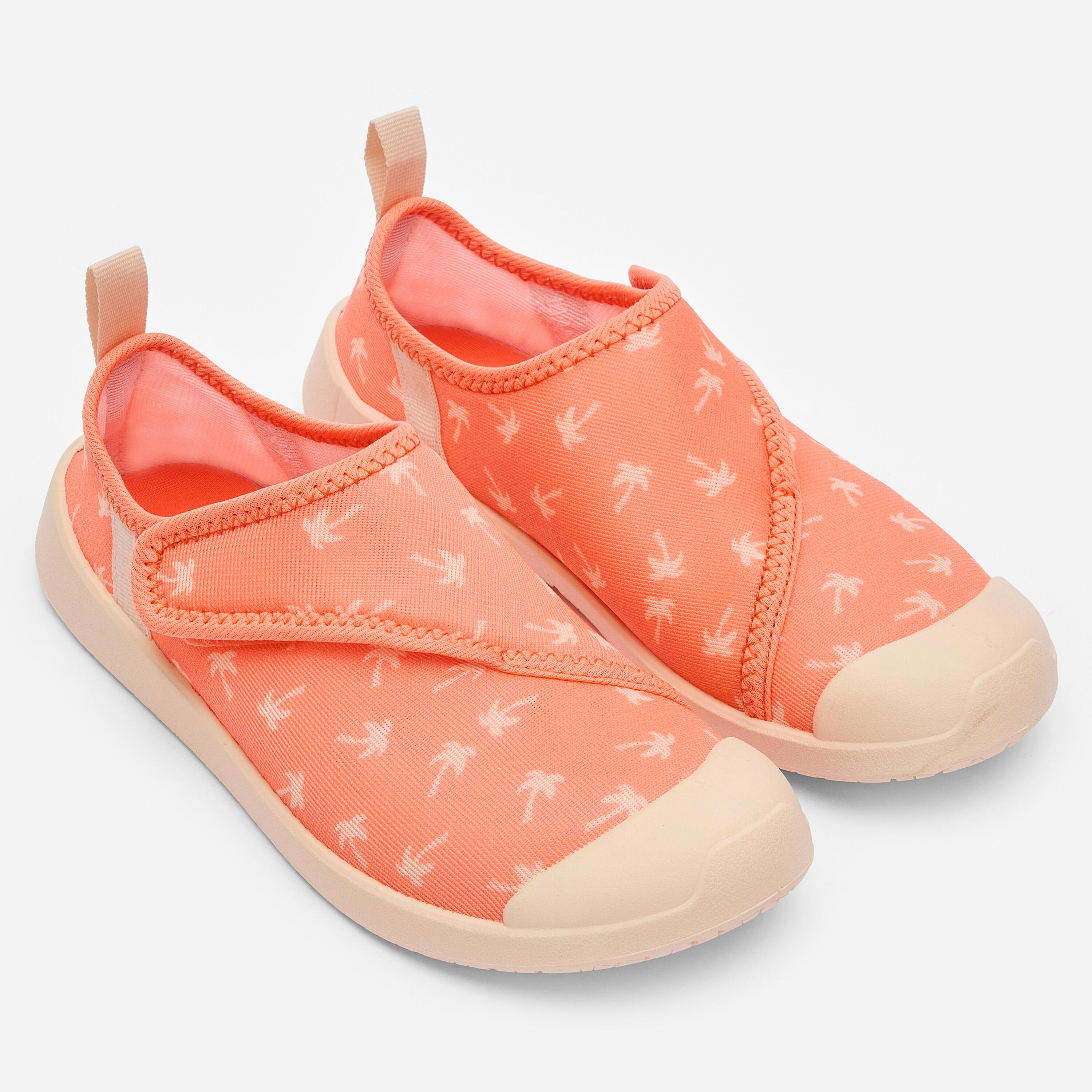 Wasserschuhe mit Klettverschluss Kinder, Aquashoes 120 korallenrot 2/11