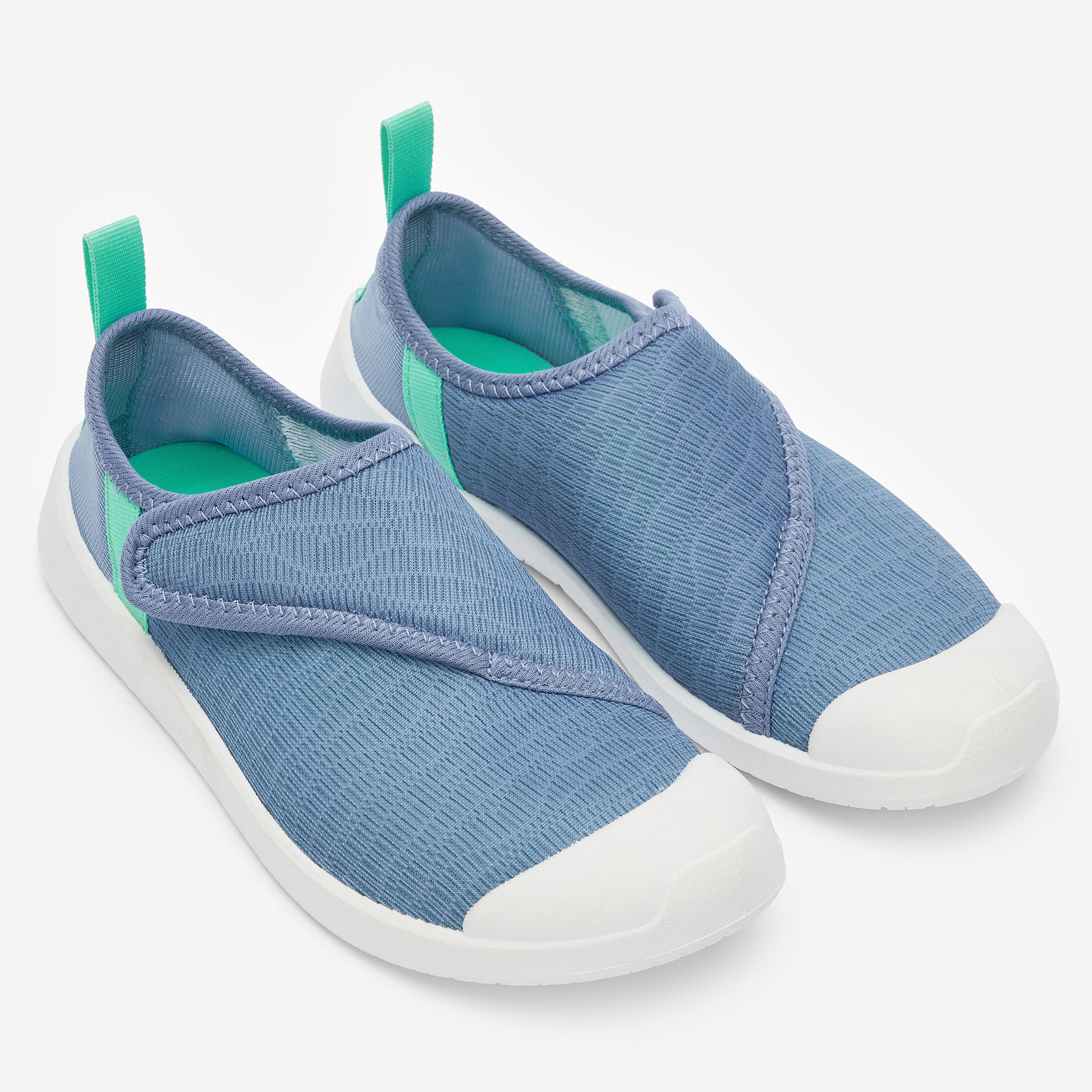 Wasserschuhe mit Klettverschluss Kinder, Aquashoes 120 blau 2/9