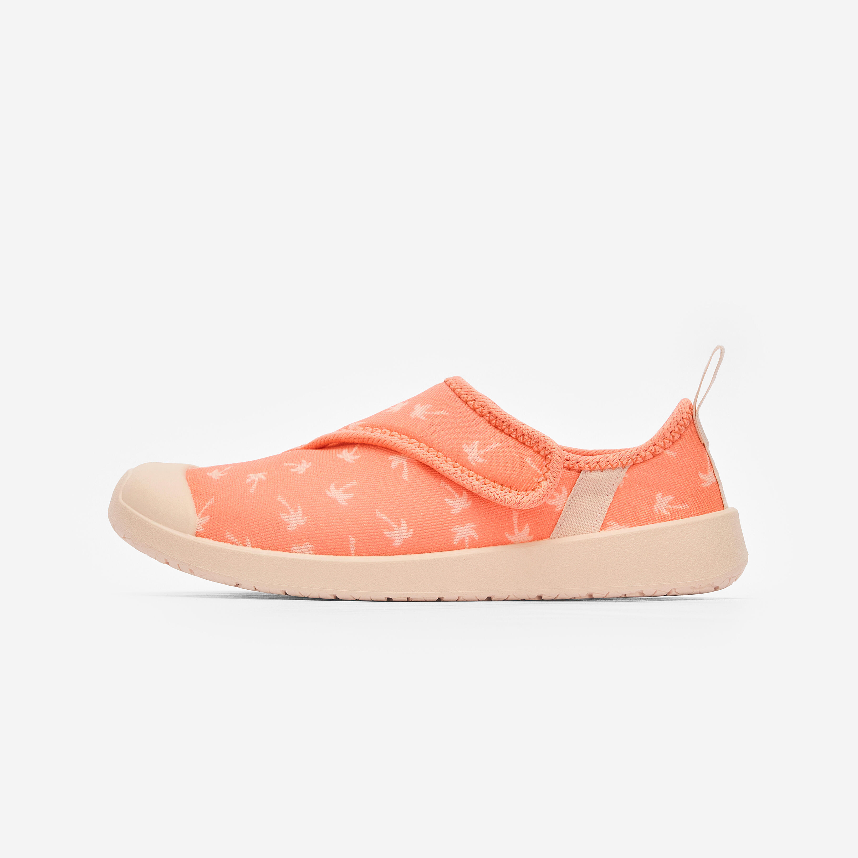 Kids’ water shoes with rip-tab, Aquashoes 120 coral