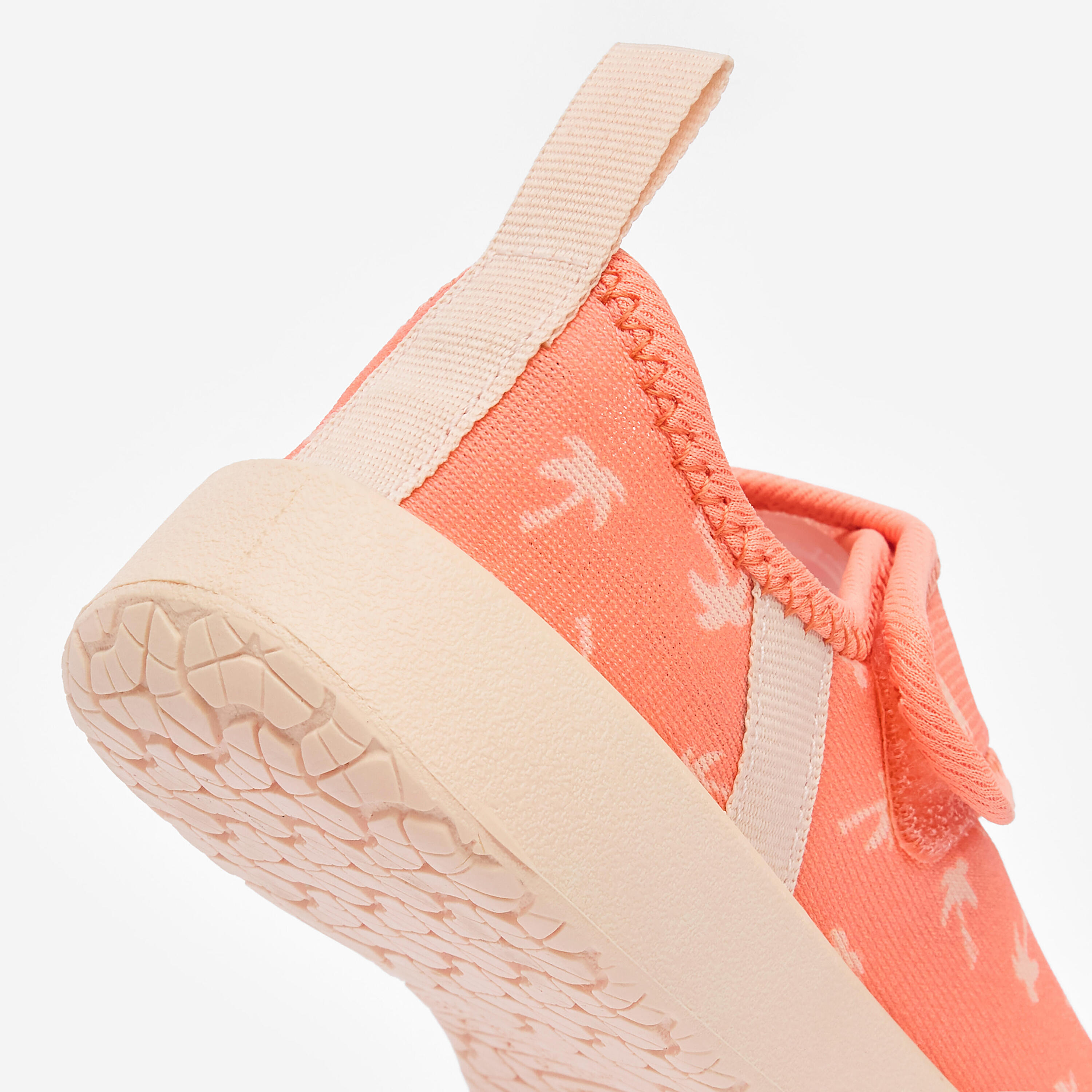 Wasserschuhe mit Klettverschluss Kinder, Aquashoes 120 korallenrot 7/11