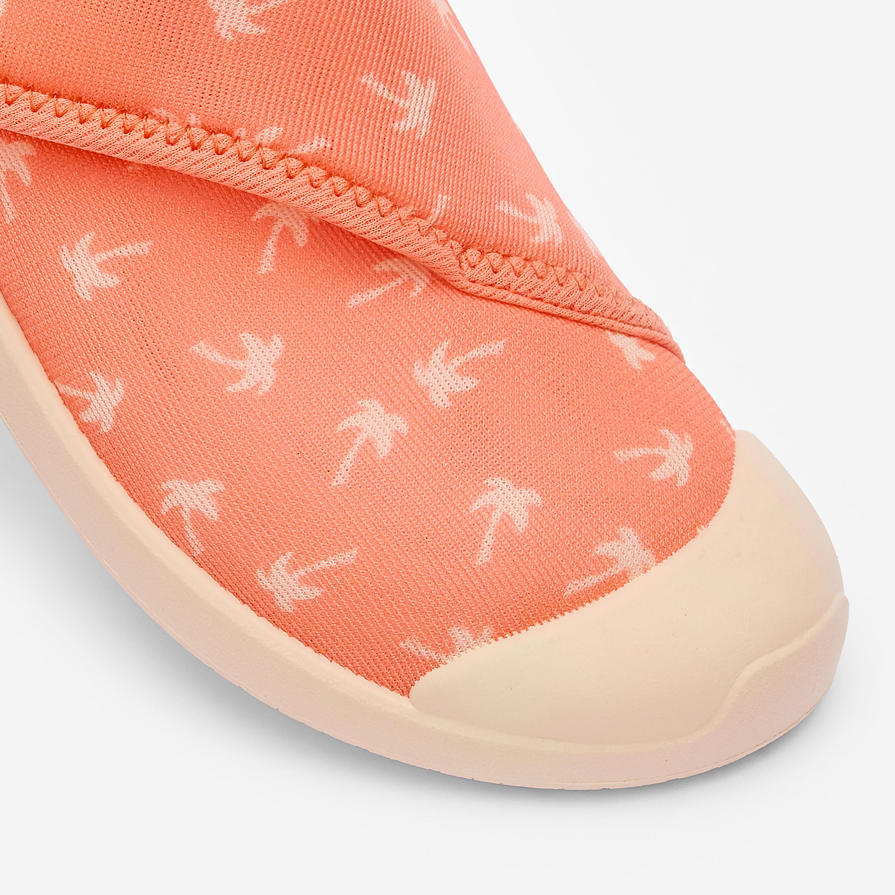 Wasserschuhe mit Klettverschluss Kinder, Aquashoes 120 korallenrot 6/11