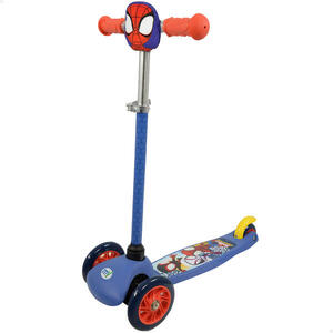 Patinete Spidey infantil 3 ruedas con bolsillo - CD