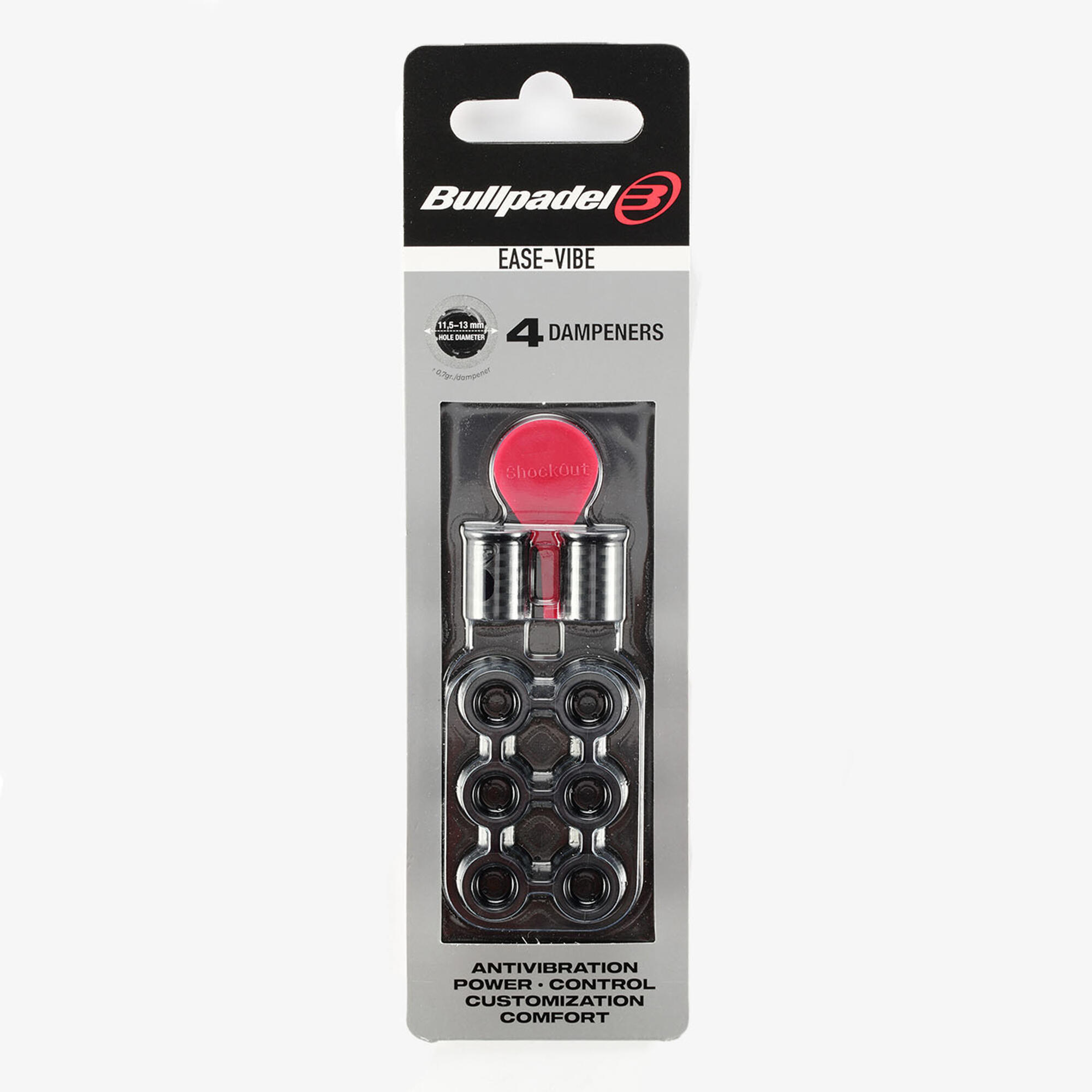 BULLPADEL Easy Vibes tlmič vibrácií rakety čierny