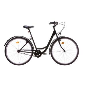 Bicicleta urbana clásica cuadro bajo 28 pulgadas 1V Denver WEG Negra