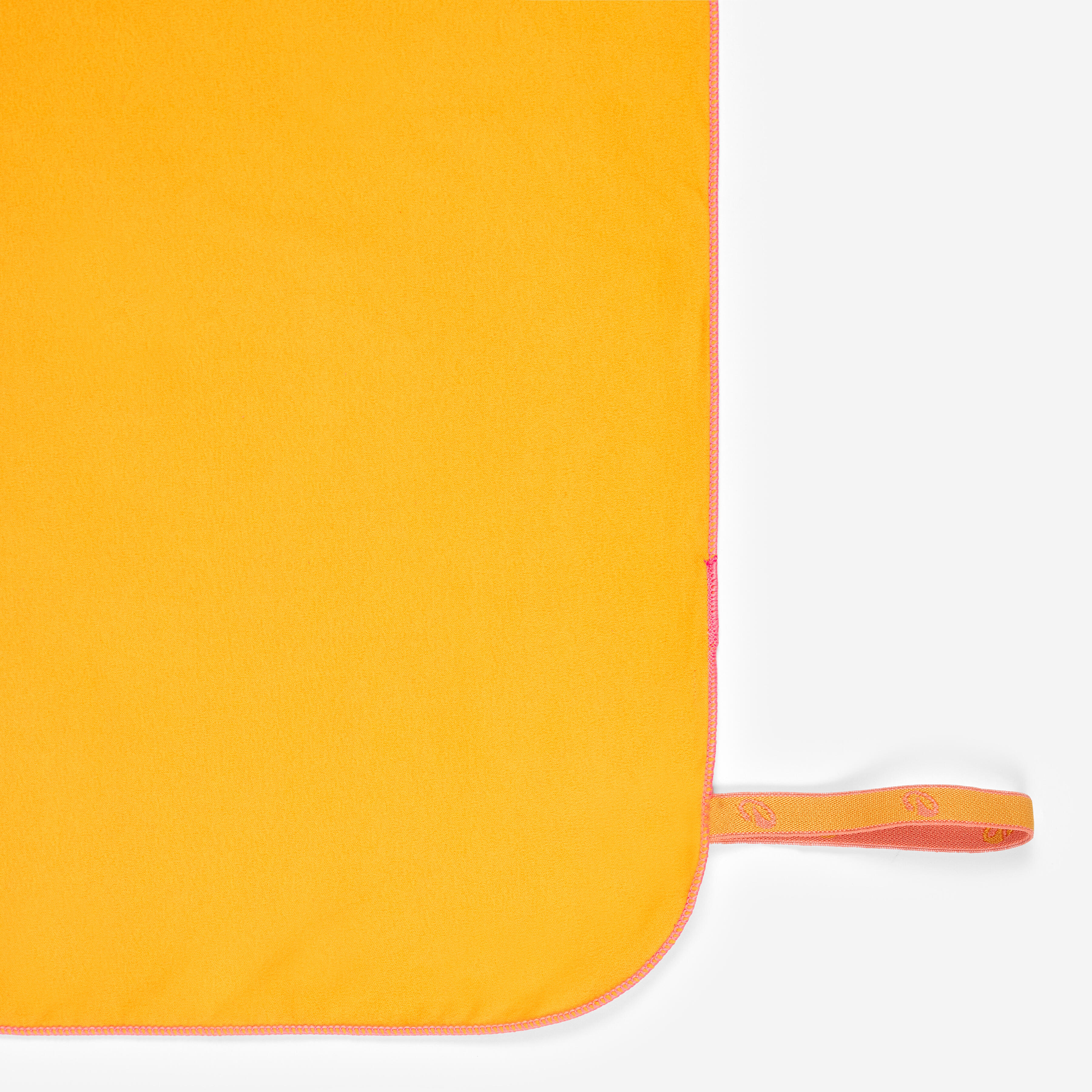 Microfibre Swimming Towel Size L 80 x 130 cm, orange - DECATHLON
