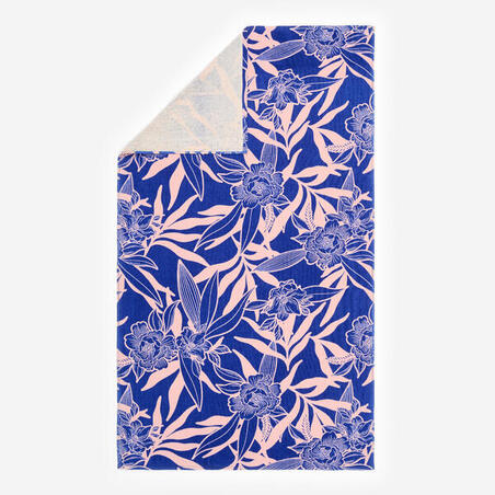 Рушник бавовняний розмір L 145 × 85 см синій/рожевий