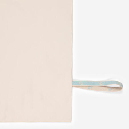 Рушник з мікрофібри розмір XL 110 × 175 см світло-синій з принтом