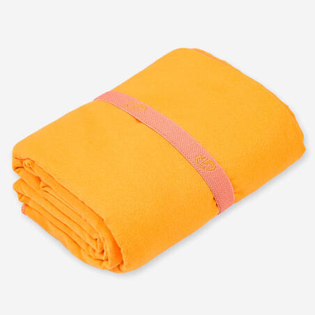 Рушник з мікрофібри розмір L 80 × 130 см помаранчевий