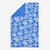 Serviette de bain microfibre taille XL 110 x 175 cm, imprimé champêtre bleu